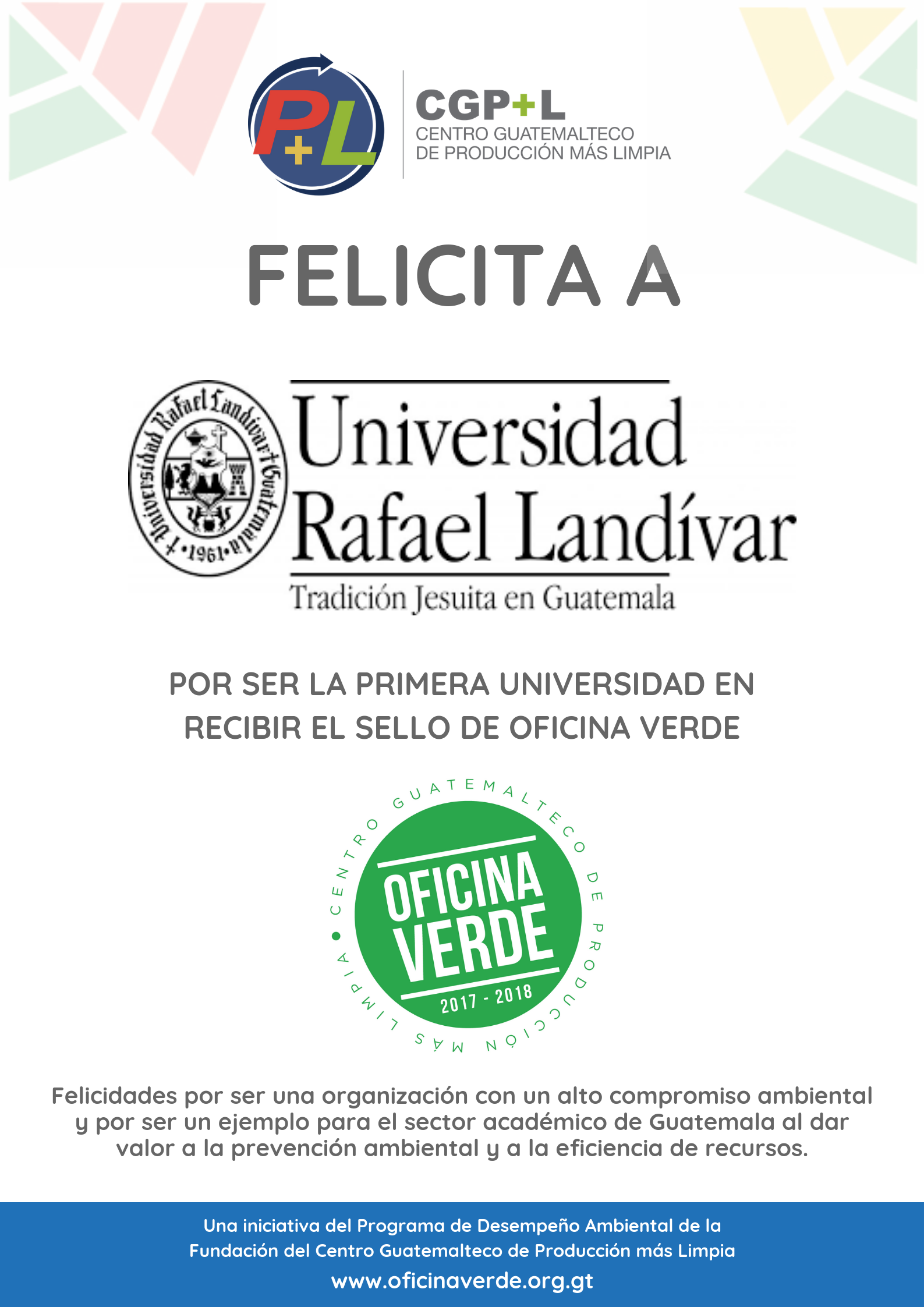 Universidad Rafael Landivar Obtiene El Sello De Oficina Verde