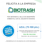 Biotrash Ha Obtenido El Sello De Desempeño Ambiental, ¡felicidades!
