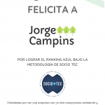Felicidades A Jorge Campins Por Lograr Ranking Técnico Azul En La Metodología Socio Tec