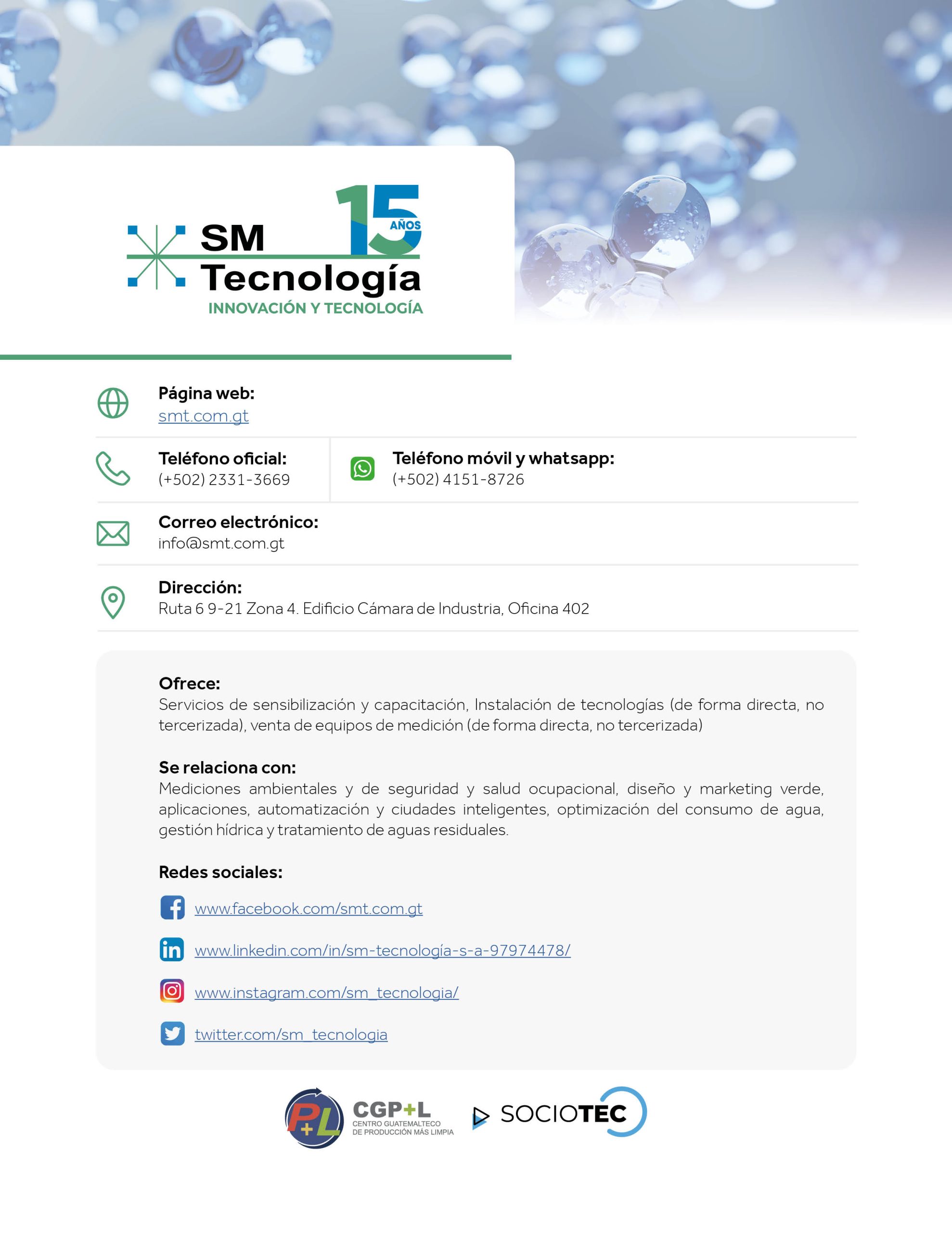 CatálogoSociosTec_SM Tecnología